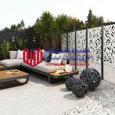 تركيب سواتر حديد قص ليزر مظلات وسواتر قمة التطور