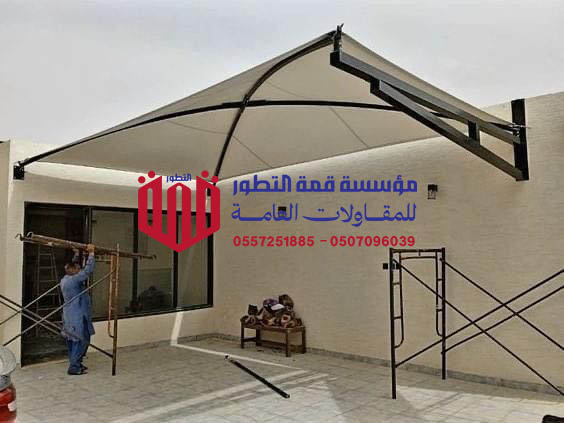 تركيب مظلات سيارات معلقة