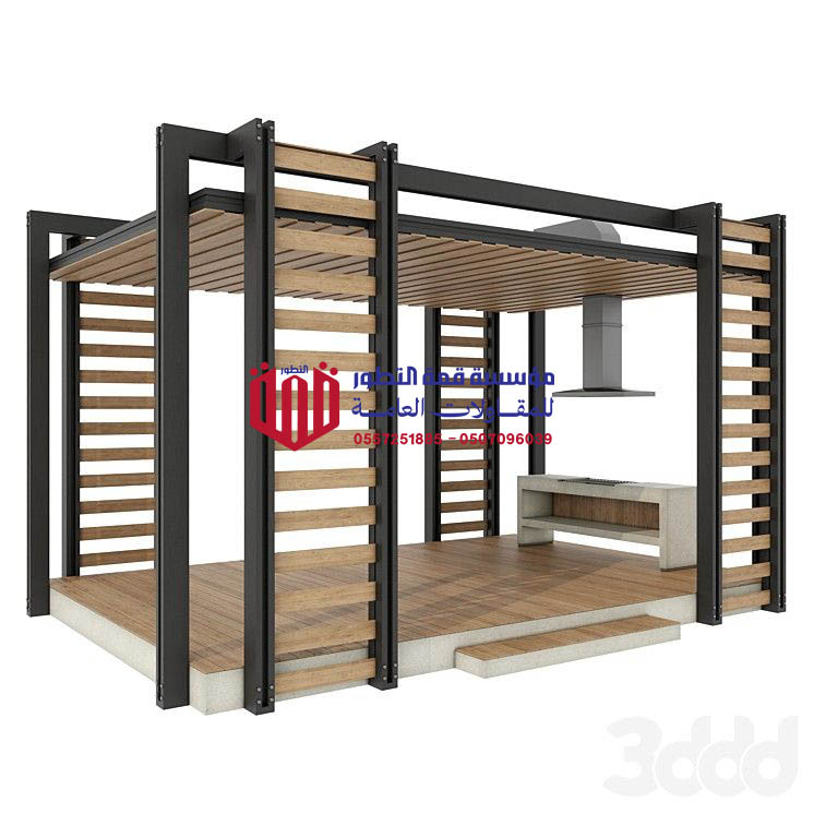 انواع برجولات حديد