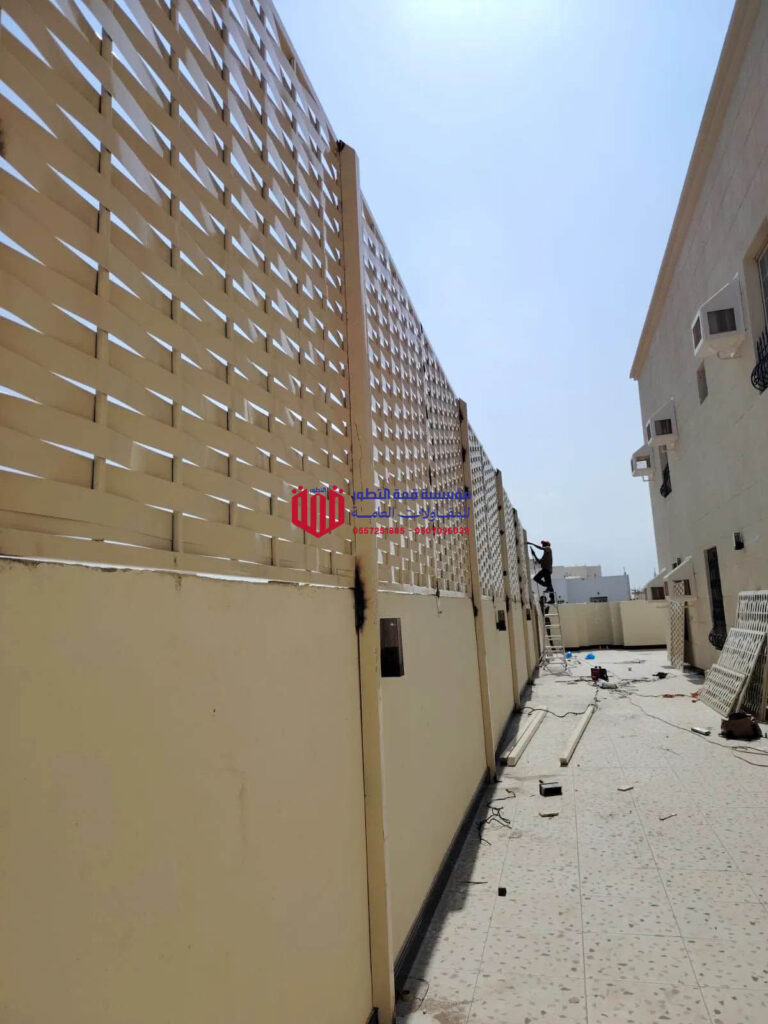 تركيب سواتر حديد مجدول