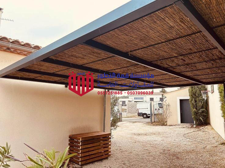 تركيب مظلات خيزران