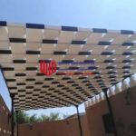 مظلات سيارات قماش مجدول