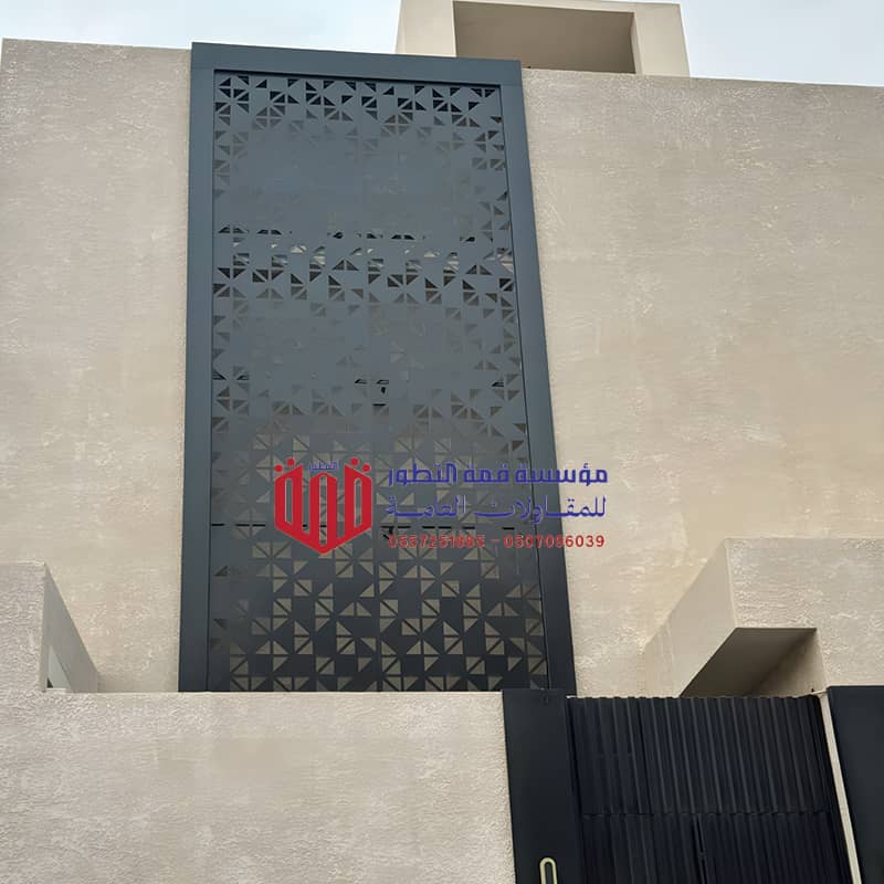 واجهات منازل حديد قص ليزر